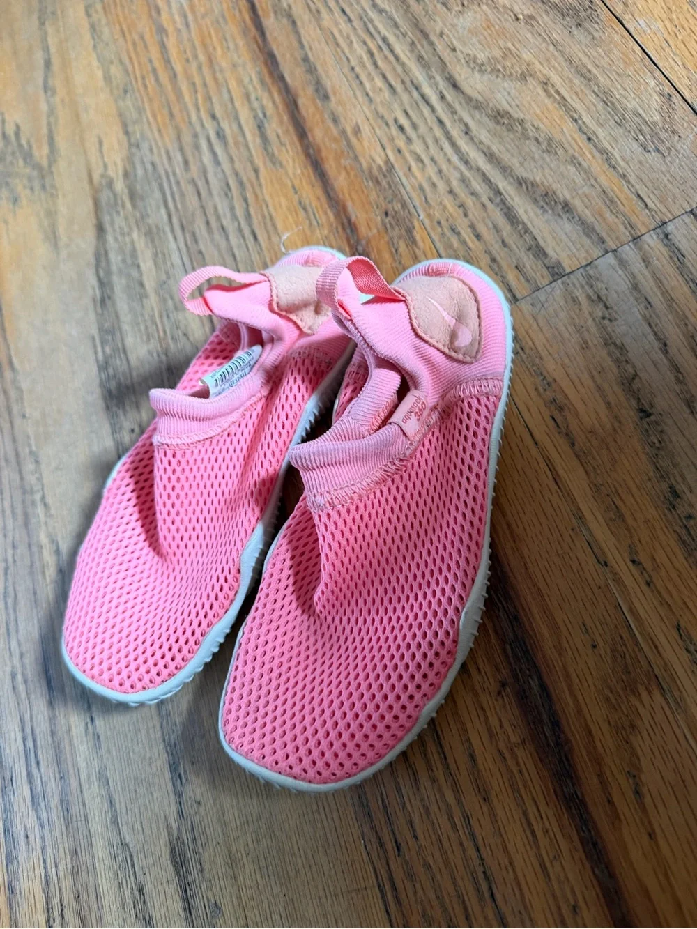 Nike Pink Mesh Kids Water Slip-On Shoes size 10